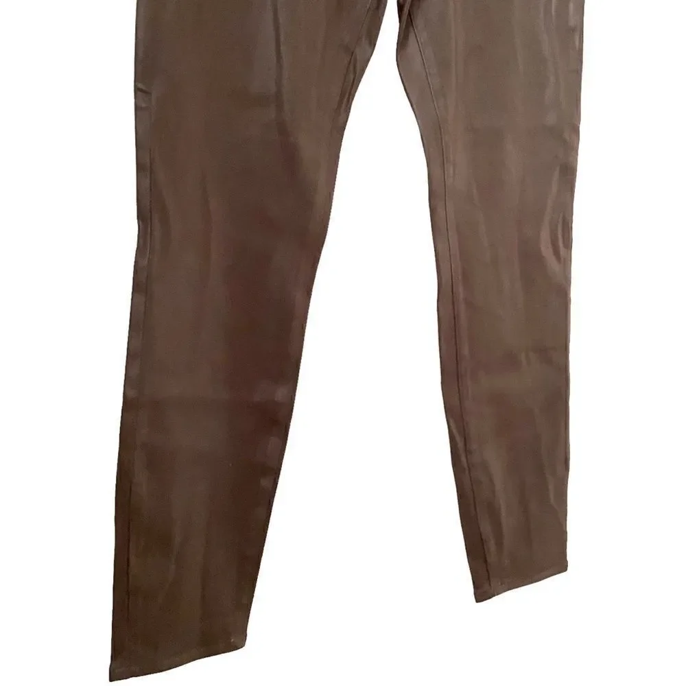 NEW L’AGENCE Margot High Rise Skinny Jeans in Army Coated Size 28
